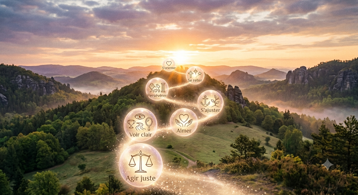 Thumbnail : Les 7 vertus humaines : un chemin vers l’éveil spirituel